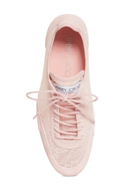 Jimmy Choo Sunny Low Top Sneaker In Pink