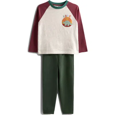 Jojo Maman Bébé Jojo Maman Bebe Kids' Long Sleeve T-shirt & Pants In Multi