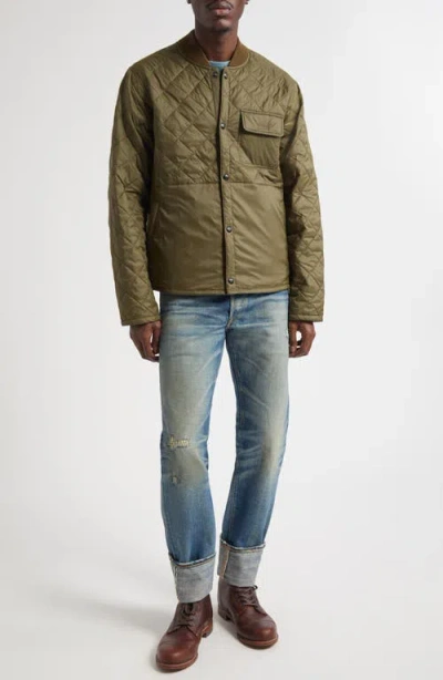 Double Rl Quilted Reversible Jacket In Green