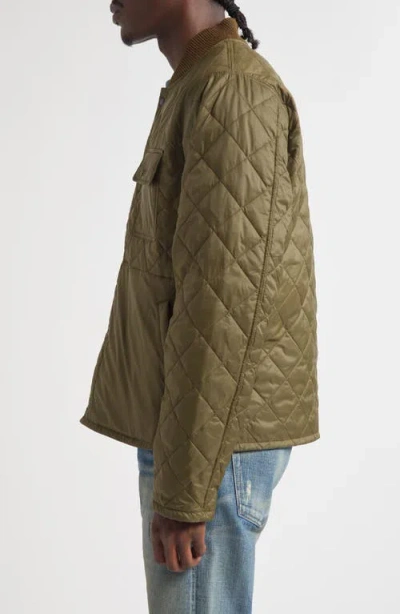 Double Rl Quilted Reversible Jacket In Green