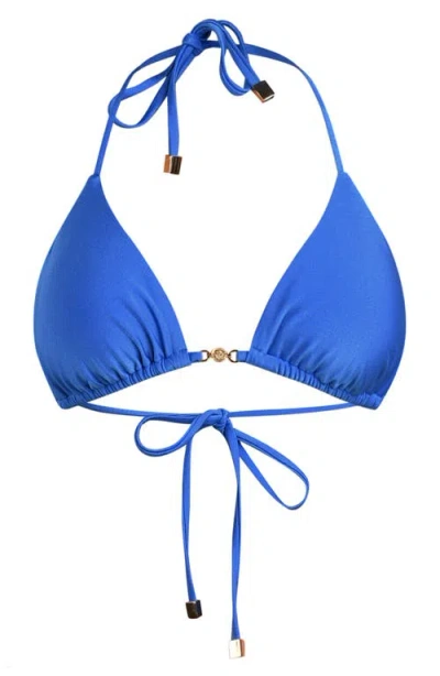 L'agence Kristen Triangle Bikini Top In Blue