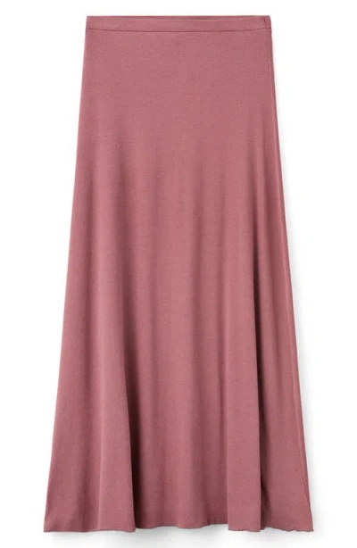 Mango Teen Flared Maxi Skirt In Pink