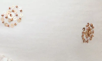 Mango Teen Sequin Embellished Babydoll Top In White