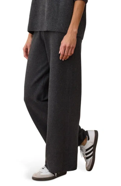 Marine Layer Chalet Knit Straight Leg Pants In Gray