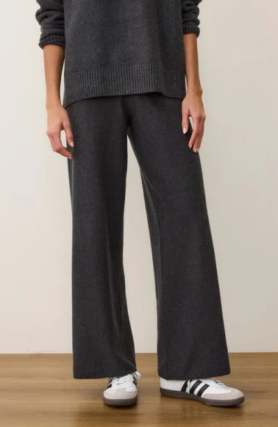 Marine Layer Chalet Knit Straight Leg Pants In Gray