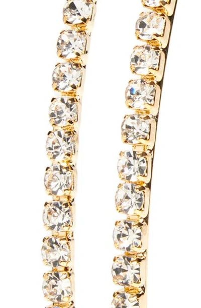 Tasha Double Row Rhinestone Headband In Gold