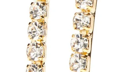 Tasha Double Row Rhinestone Headband In Gold