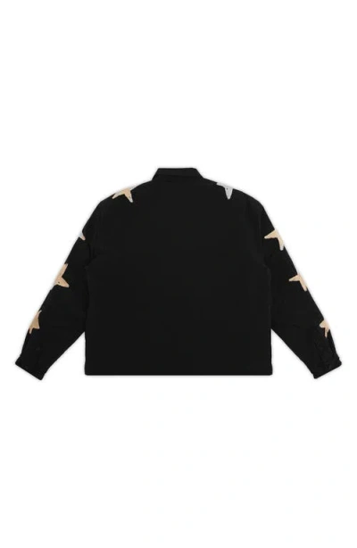 Students Cascade Canvas Coach's Jacket In Black