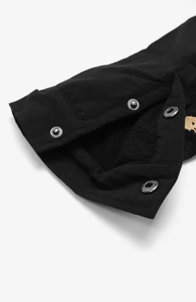 Students Cascade Canvas Coach's Jacket In Black