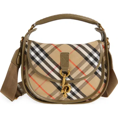 Burberry Small B Clip Check Messenger Bag In Multi