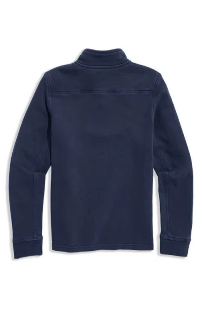Vineyard Vines Kids' Half Zip Sweatshirt In Blue
