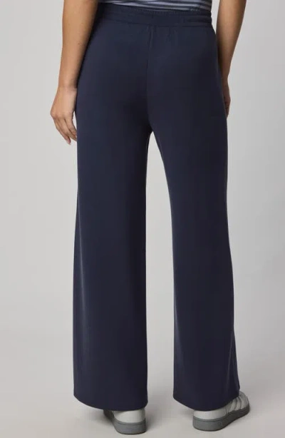 Splendid Scubasoft Wide Leg Drawstring Pants In Blue
