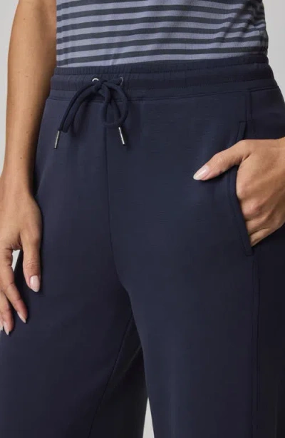 Splendid Scubasoft Wide Leg Drawstring Pants In Blue