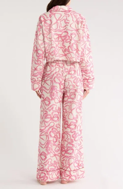 Kilo Brava Print Cotton Pajamas In Pink