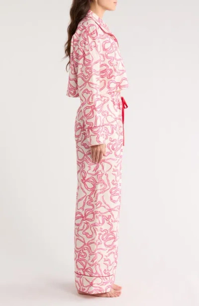 Kilo Brava Print Cotton Pajamas In Pink