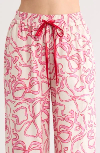Kilo Brava Print Cotton Pajamas In Pink