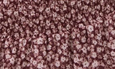 Mango Teen Floral Print Ruffle Miniskirt In Pink