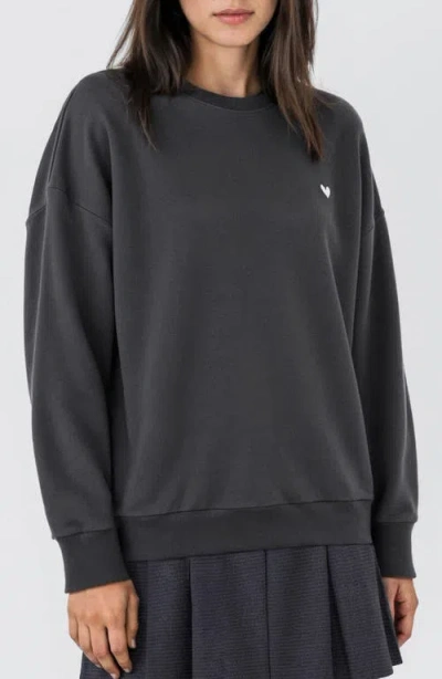 Mango Teen Ballet Studio Embroidered Graphic Sweatshirt In Black