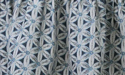 Mango Teen Smocked Floral Peplum Top In Gray