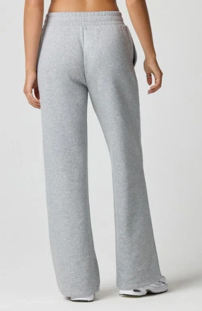 Florence By Mills Rosette Wide Leg Sweatpants In Gray