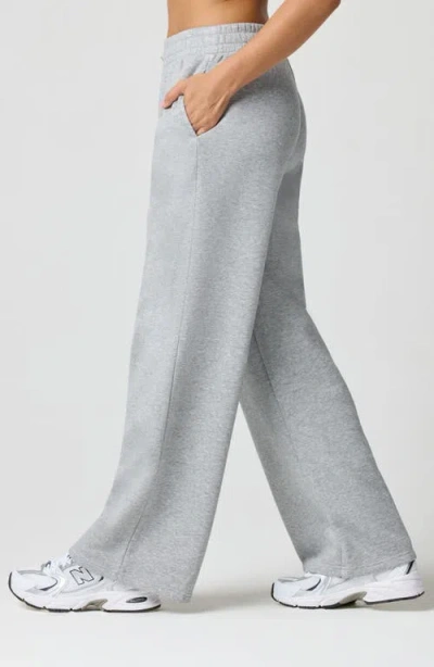Florence By Mills Rosette Wide Leg Sweatpants In Gray