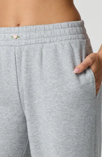 Florence By Mills Rosette Wide Leg Sweatpants In Gray
