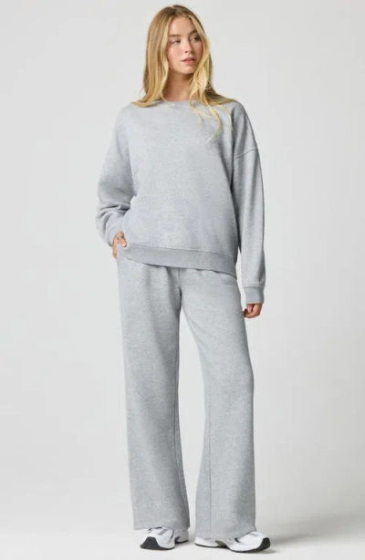 Florence By Mills Rosette Wide Leg Sweatpants In Gray