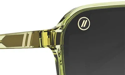 Blenders Eyewear Meister X2 133mm Polarized Flat Top Sunglasses In Black