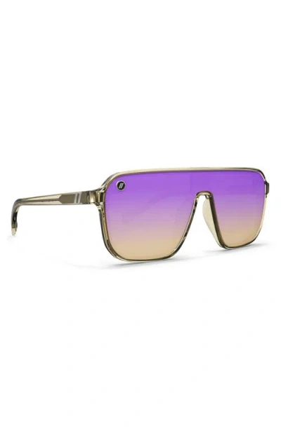 Blenders Eyewear Meister X2 133mm Polarized Flat Top Sunglasses In Multi