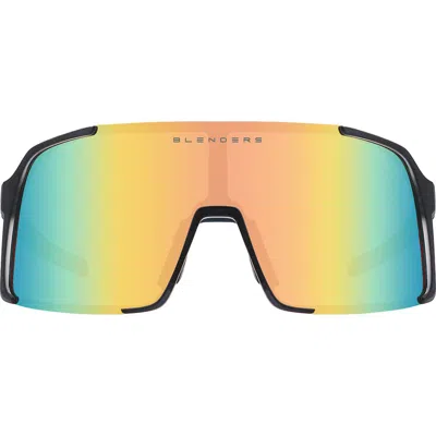 Blenders Eyewear Exposé 132mm Polarized Semi Rimless Shield Sunglasses In Multi