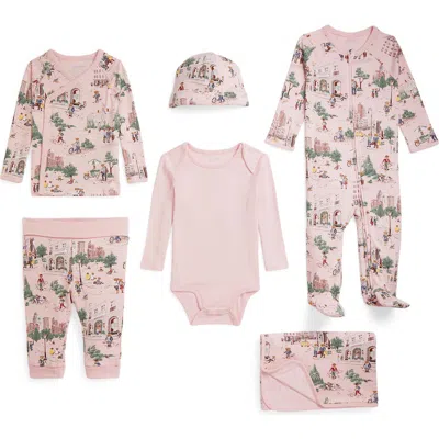 Ralph Lauren Polo Bear Cotton 6-piece Gift Set In Multi