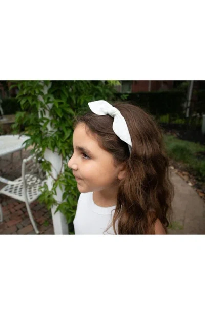 Cuclie Bow Headband In White