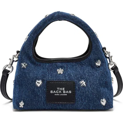 Marc Jacobs The Micro Crossbody Sack Bag In Blue