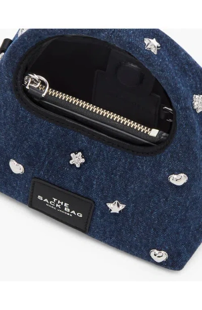 Marc Jacobs The Micro Crossbody Sack Bag In Blue