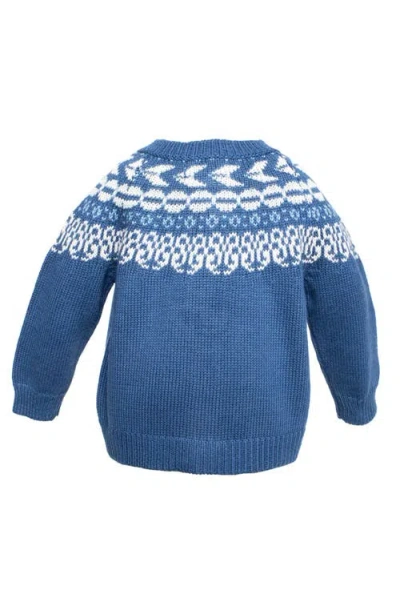 Cuclie Fair Isle Sweater In Blue
