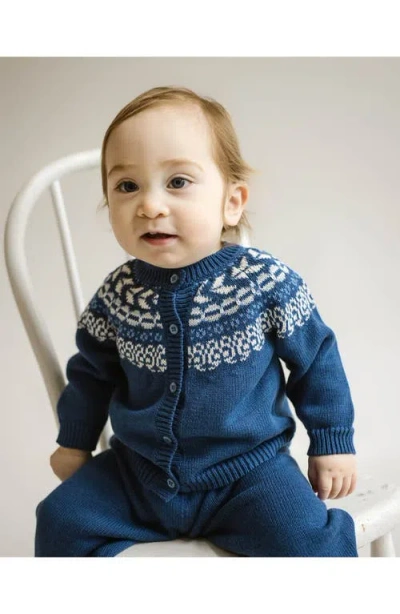 Cuclie Fair Isle Sweater In Blue