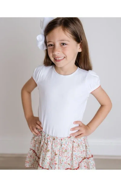 Cuclie Floral Ruffle Skort Set In Multi