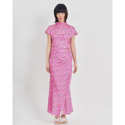 Lost Pattern Nyc "beach Blossom" Skirt In Pink