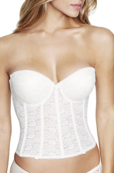 Dominique Intimates Hannah Strapless Push-up Longline Bra In White