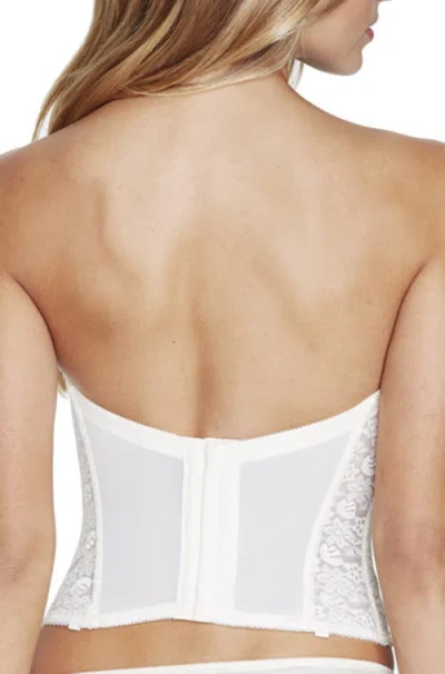 Dominique Intimates Hannah Strapless Push-up Longline Bra In White