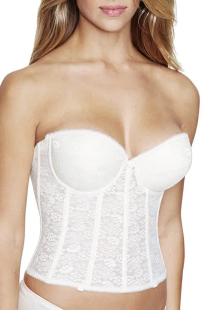 Dominique Intimates Hannah Strapless Push-up Longline Bra In White