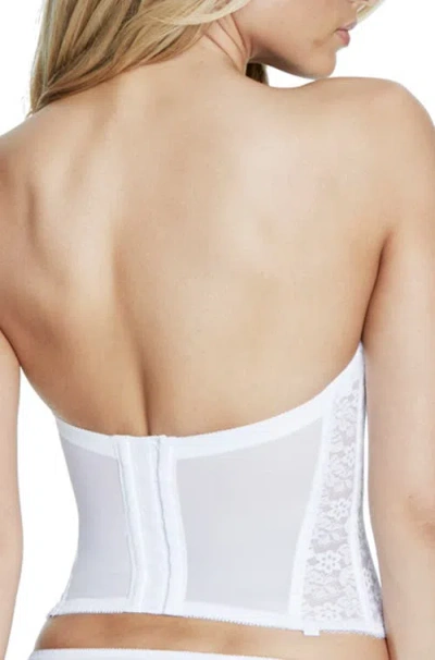 Dominique Intimates Hannah Strapless Push-up Longline Bra In White