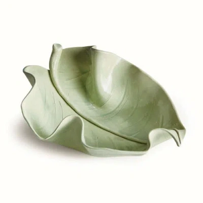 Napa Home & Garden Moricento Leaf Sculpture In Green