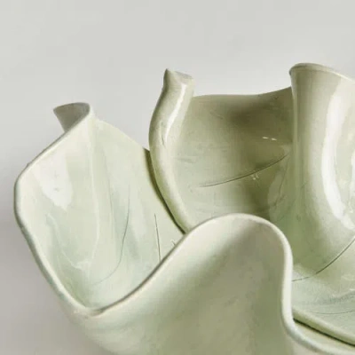 Napa Home & Garden Moricento Leaf Sculpture In Green