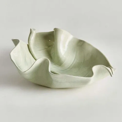 Napa Home & Garden Moricento Leaf Sculpture In Green