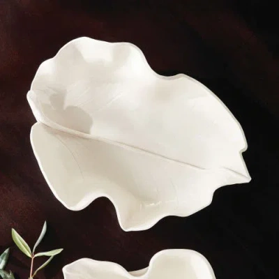 Napa Home & Garden Moricento Leaf Sculpture In White