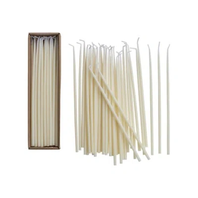 Storied Home 36-piece Unscented Thin Taper Candles In Nude