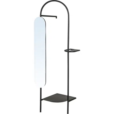 Storied Home Versatile Vogue Metal Dressing Mirror, Black In Multi