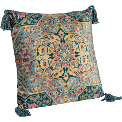 Storied Home Tasseled Elegance Velvet Pillow, Multicolor In Multi