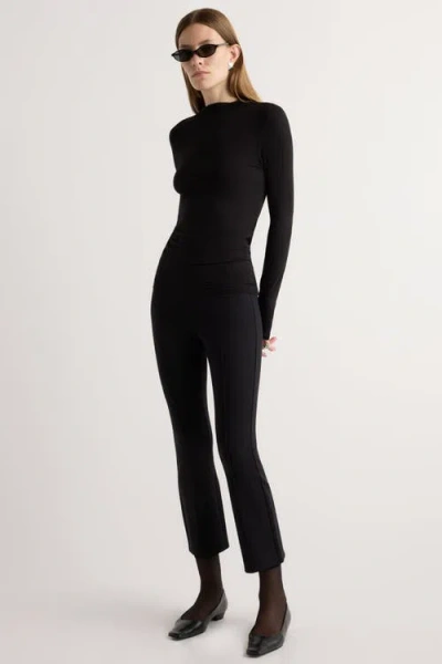 Modern Citizen Tez Kick-flare Ponte Stretch Pant In Black